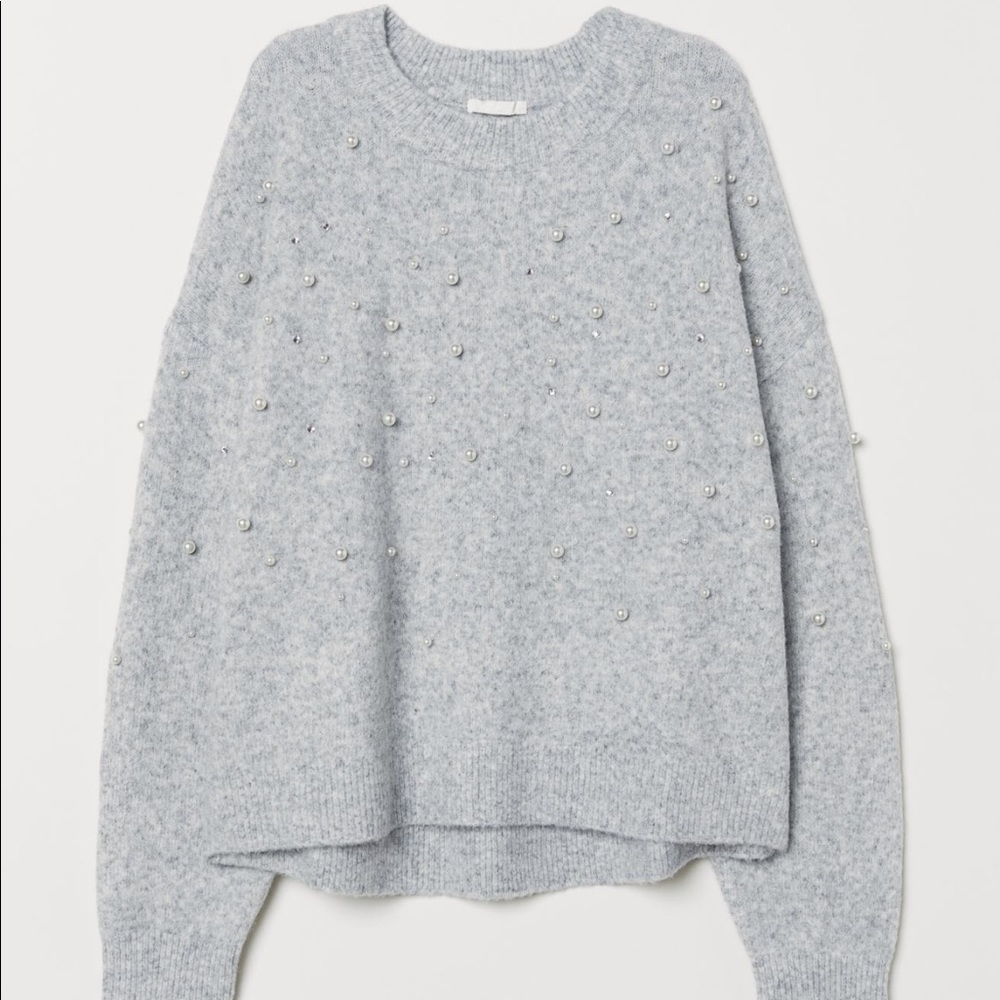 H&M Beaded Sweater